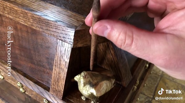 Still one of my favorite builds, even though it was one of my first. #handmade #castle #puzzle #witchtok #wizard #magic #woodworking #locks #davidolundell #luckyroosterco