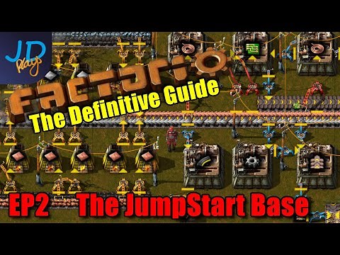 Ep2 Factorio 1.0 ⚙️ The Definitive Guide - The JumpStart Base ⚙️ Guide For New Players Walkthrough