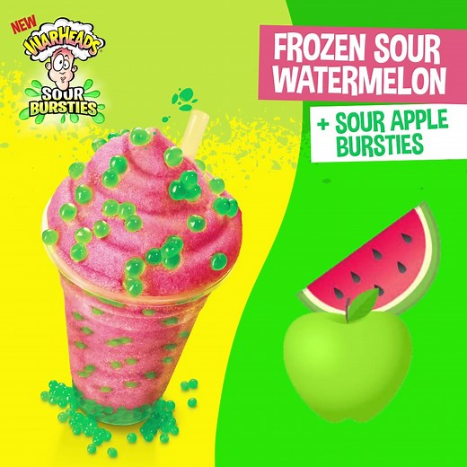137 reactions · 13 shares | Sucker for all things sour? 勞藍 Try our NEW WARHEADS Sour Bursties in frozen drinks and experience mind-blowing flavours combos like never before. Treat yourself to bursting bubbles of sour fruity fun, and add our new WARHEADS Sour Apple or Sour Watermelon Bursties in your fave frozen for only $2!  #SurviveTheSour | Hungry Jack's | Facebook