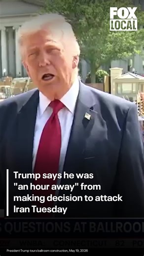 The United States intended to attack Iran sometime on Tuesday, but those plans were put on hold after a last-minute intervention by other Middle Eastern leaders, President Trump said.