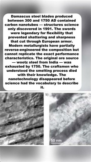 The ANCIENT STEEL That Contained NANOTECH — Made In 300 AD#DamascusSteel #AncientNanotech #history