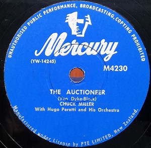 Chuck Miller With Hugo Peretti And His Orchestra - The Auctioneer / Baby Doll
