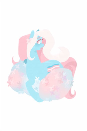 Mlp x trans flag 🏳️‍⚧️ - it turned out like I imagined it and I love her 💕 next flag ? #fyp #mlp #mylittlepony #lgbt #trans