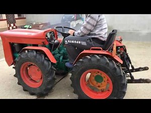 Unloading trailer Goldoni 224 4x4 mini tractor