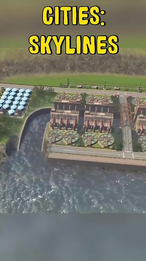 Vanilla Water Treatment Plant Build in Cities Skylines