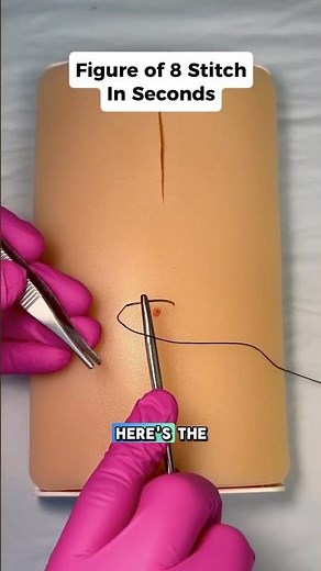 Learn the Figure of 8 Stitch - Step by Step #pastudent #npstudent #howtostitch #howto #stitches