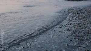 Oyster Beds in the inlet waters at Topsail Island, a vacation destination in North Carolina
