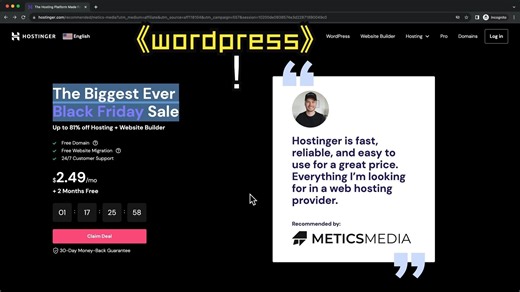 WordPress Blog Tutorial for Beginners 2025 - Step by Step WP建站一点通