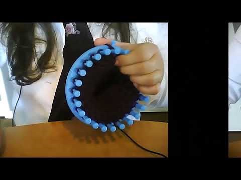 Pantoufles au tricotin