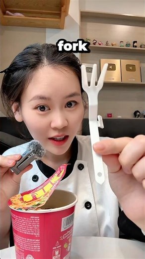 Fork hack for noodles cup!