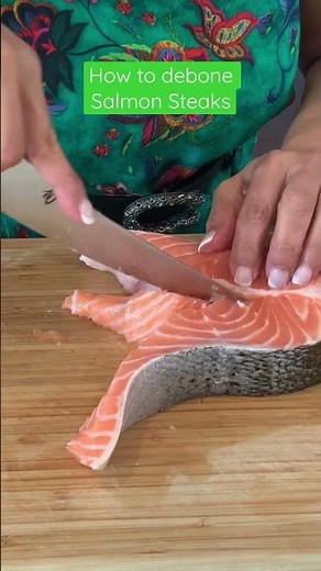 Deboning salmon steak is easy peasy. Here’s how I do it.