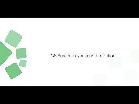 iOS Screen Layout Customization