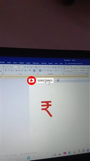MS Word #rupees #very #simple #tips #tricks #skilluper #coding #python #windows #tricks #basic