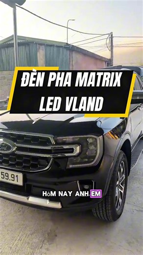 Vào Quảng Trị nắng gió, nâng cấp đèn pha Matrix Led mẫu Vland cho anh chủ khá nhiệt tình ❤️ #BambooAuto #Retrofit #Service #Ford