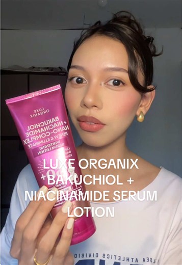 LUXE ORGANIX Bakuchiol Niacinamide Serum Lotion Review