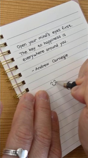 The Key to Happiness Is Everywhere Around You ✨ Andrew Carnegie Daily Quote ✍️