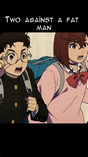 Two against a fat man