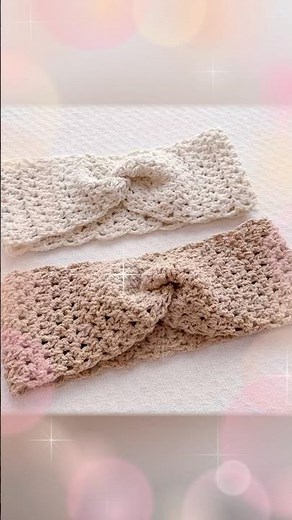 セリア「マリーナブークレー」で編むクロスターバン風ヘアバンド#shorts #かぎ針編み #100均diy #crochet #編み物初心者 #編み物 #ハンドメイド