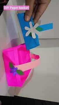 Make this Basket from paper | how to make paper basket | origami paper basket #origami #craft #diy