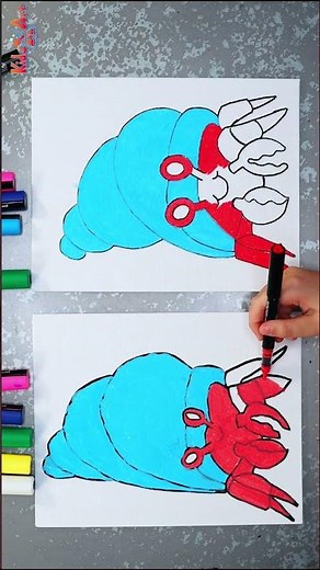 How To Draw A Cute Hermit Crab Fun And Easy