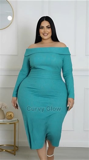 Plus Size Montrielle Off Shoulder Midi Dress
