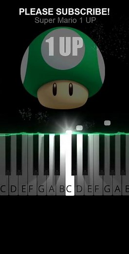 Super Mario ONE UP Sound #Shorts #Piano