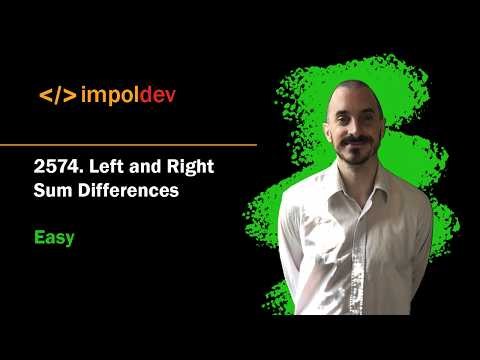 Left and Right Sum Differences | LeetCode 2574 - Python
