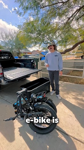 Looking for the easiest way to transport your eBike? Try loading it into a 50 gallon tote! 📦 It makes road trips & storage a breeze! Just pop it into the bed of a truck and away you go! | Lectric eBikes