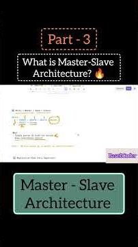 What is Master-Slave architecture? | Part - 3 #systemdesign #chemistry #databaseconcepts