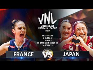 France vs Japan | Women's VNL 2025