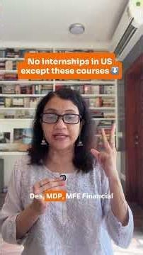No Internship in the US except these courses (Read description)