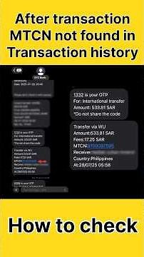 How to find MTCN tracking number in western union from stc bank #ytshorts #wU #stc @Hamudivlog3700