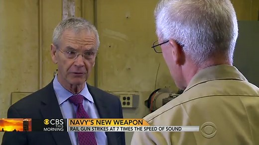U.S. Navy unveils high-speed rail gun