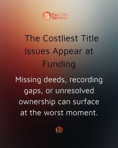 Costly Title Issues That Appear on Funding Day | Year-End Real Estate Warning