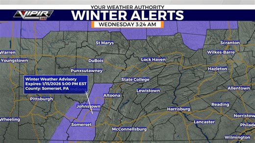 Winter Weather Advisory headlines Laurel Highlands