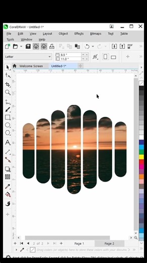 How to use PowerClip in CorelDRAW | Image inside Shape Tutorial #Shorts