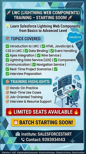 💻 Salesforce LWC Training 2026 | Learn Lightning Web Components (Basics to Advanced)