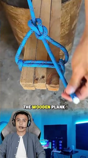 Make a Stable Wood Swing with Just a Climbing Rope!