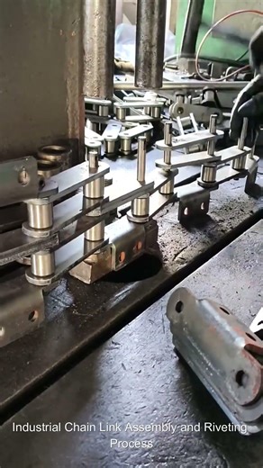 Industrial Chain Link Assembly and Riveting Process
