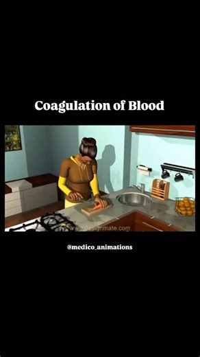 medical_animation on Instagram: "Ever wondered how your body stops bleeding in seconds? When a blood vessel is injured, your body activates a precise emergency system called blood coagulation. Platelets rush to the site, clotting factors activate in sequence, and a stable clot forms to prevent blood loss. This life-saving process works silently every time you get a cut. Follow @medico_animations ♥️"