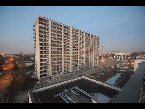 Démolition d'une barre HLM - Bonneuil-sur-Marne (94)