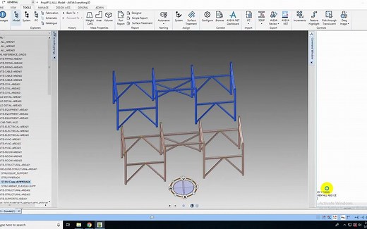 AVEVA E3D BASIC - CREATE- MODIFY LADDER - HANDRAIL - DESIGN STRUCTURE MODULE
