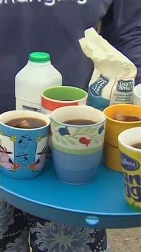 Boris Johnson Offers Reporters Tea Outside His House