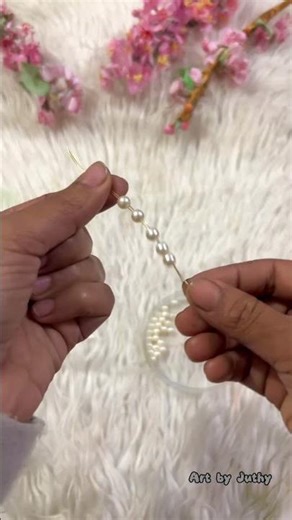 DIY Mirror Tray / how to make mirror & pearls tray #shorts #diy #handmade