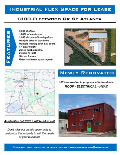 1300 Fleetwood Dr SE, Atlanta, GA 30316 - Industrial for Lease | LoopNet