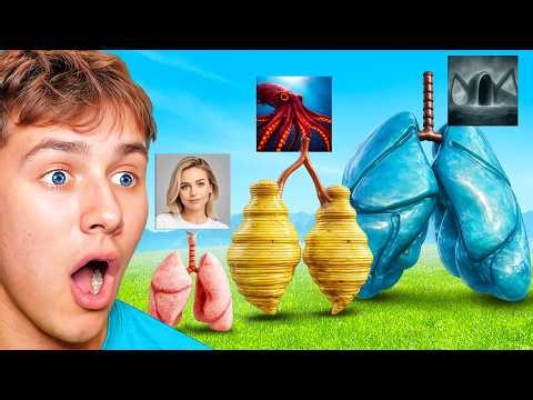 Reacting to Human vs Monster Lung (Size Comparison)
