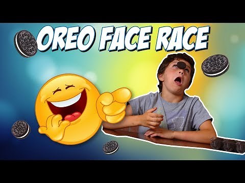 Oreo Face Race: Use Your Head | A Minute to Win It Game