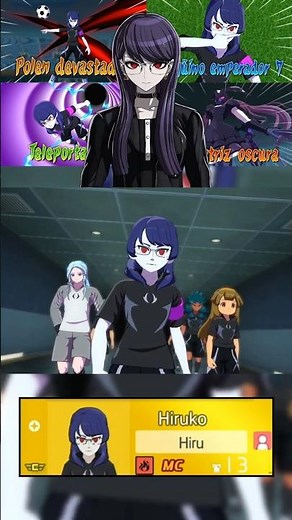 Shizuhara Hiruko in Inazuma Eleven Victory Road | #hundred_line x #inazumaeleven #hissatsu