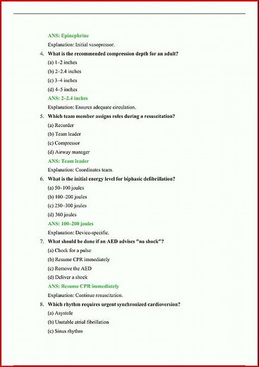 Acls Post Test 1 2 3 4 Actual Questions With Verified Answer video