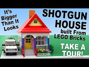 LEGO Shotgun House Custom Build MOC Tour